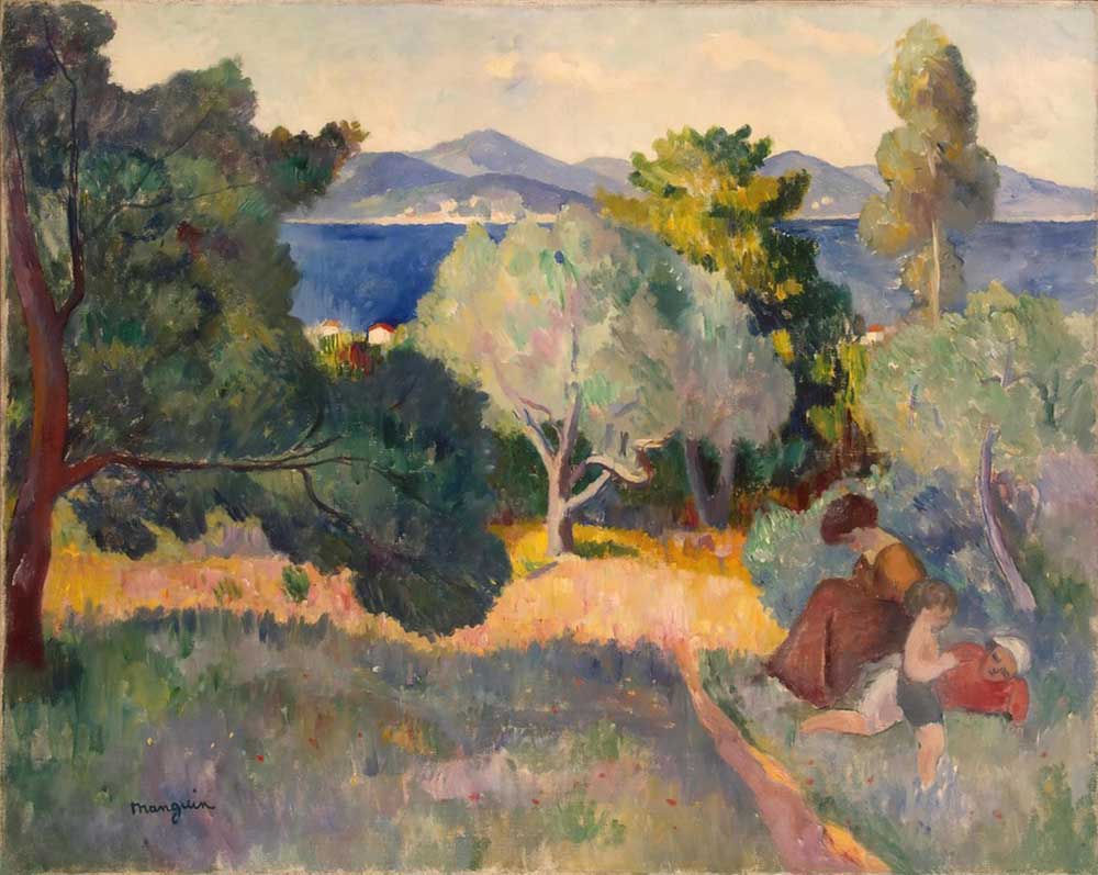 Spaziergang in St. Tropez von Henri-Charles Manguin