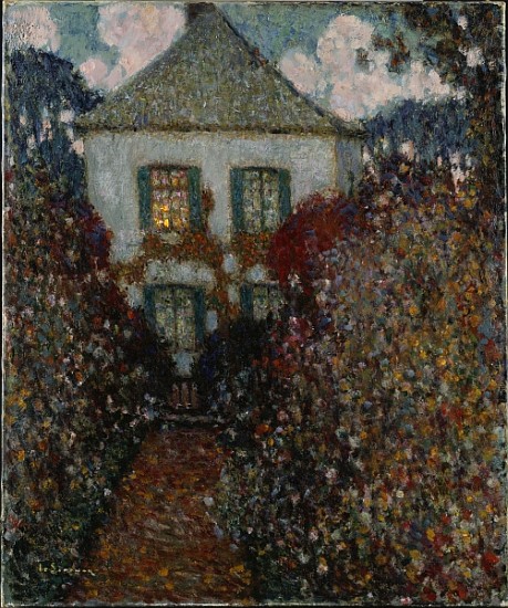 The House of Jean-Jacques Rousseau, Chambray von Henri Eugene Augustin Le Sidaner