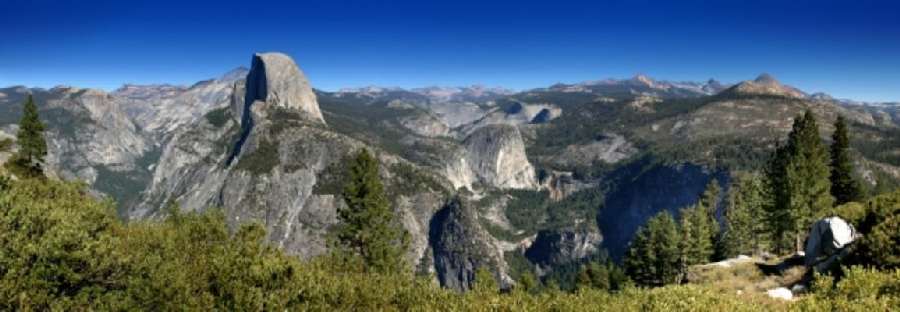 Half Dome Nevada Falls Vernal Falls (II) von Henrik Lehnerer