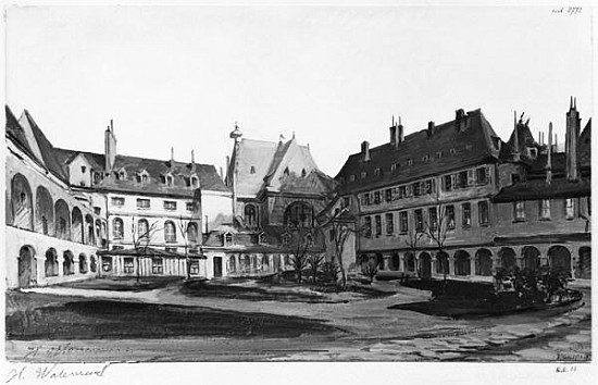 View of the Maternite Port-Royal, the cloister von Herminie Waterneau