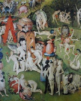 The Garden of Earthly Delights: Allegory of Luxury, central panel of triptych c.1500