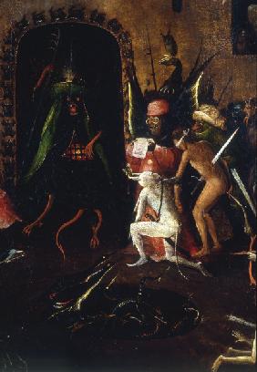 H.Bosch / Hell, Detail / Ptg./ C15/16th