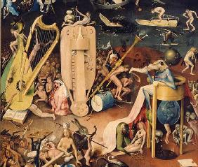 The Garden of Earthly Delights: Hell, detail from the right wing of the triptych c.1500