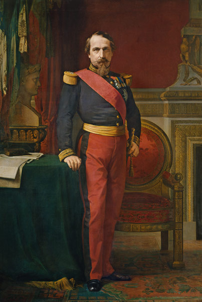Portrait of Napoleon III (1808-73) von Hippolyte Flandrin