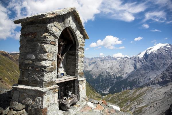 Bildstock mit Bergblick von Holger Schmidt