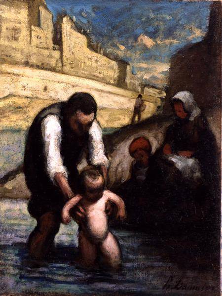 The First Swim von Honoré Daumier