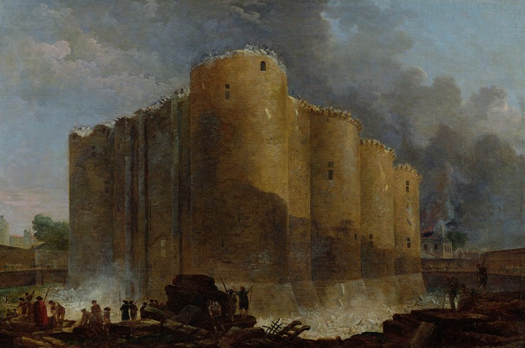 Die Zerstörung der Bastille den 14. Juli 1789 von Hubert Robert