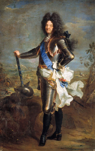 Ludwig XIV., König von Frankreich - Hyacinthe Rigaud als Kunstdruck oder  handgemaltes Gemälde.