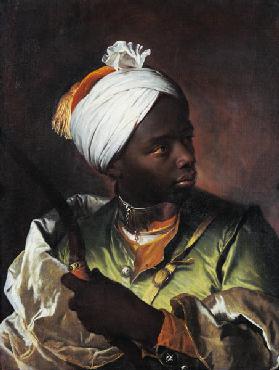 Young black boy with a Bow 1510