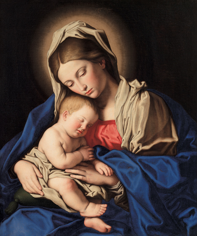 Madonna und Kind von Il (Giovanni Battista Salvi) Sassoferrato