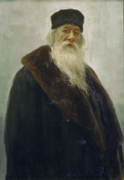 Vladimir Stasov / painting by Repin. von Ilja Jefimowitsch Repin