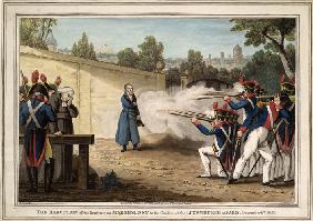Die Exekution von Marschall Michel Ney im Pariser Jardin du Luxembourg am 7. Dezember 1815 1816