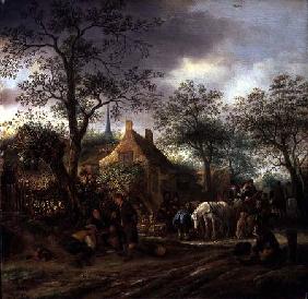 Travellers at an Inn