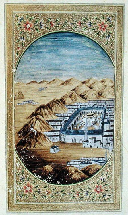 Mecca surrounded by the Mountains of Arafa von Islamic School