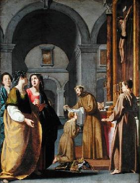 St. Clare Receiving the Veil from St. Francis of Assisi