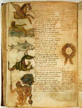 Ms Ital 483 P.4.7 f.159v Constellations, from the 'Dittamondo' by Fazio degli Uberti (vellum) 19th