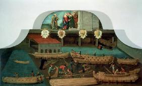 Sign of the Venetian Boat Builders' Guild, 1517 (panel) 1893