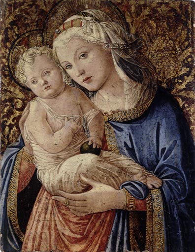 Maria mit Kind - Italienisch als Kunstdruck oder Gemälde.