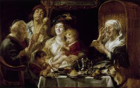 J.Jordaens / Family Concert / Ptg./ 1638