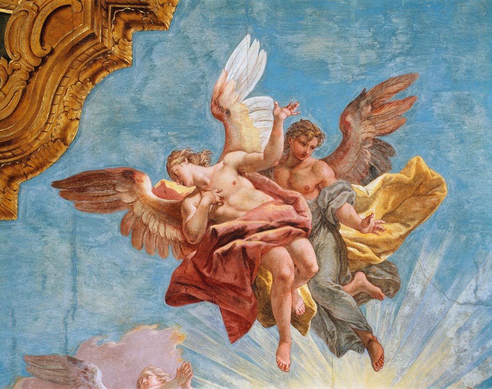 J.Guarana, Zwei Engel - Jacopo Guarana als Kunstdruck oder Gemälde.