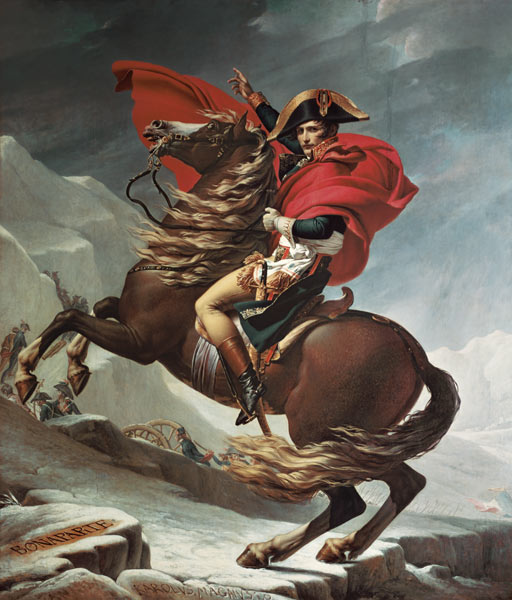 Napoleon Crossing the Alps von Jacques Louis David