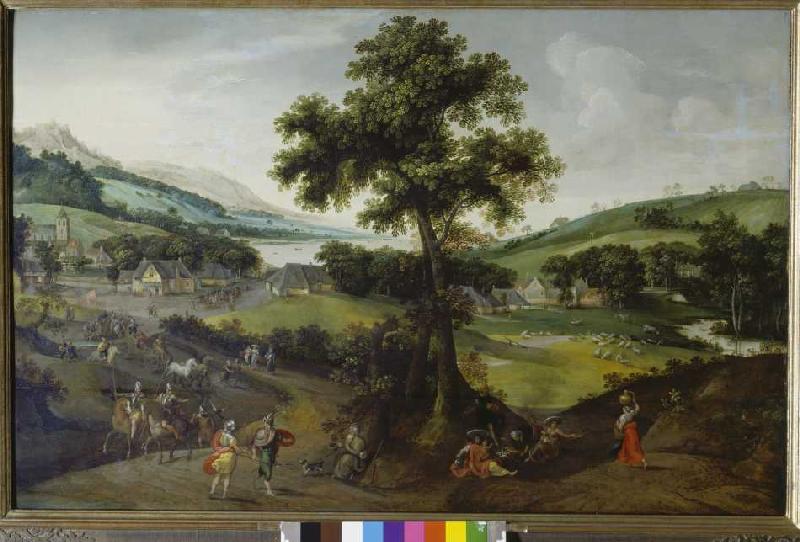 Landschaft mit Staffage von Jakob Grimmer