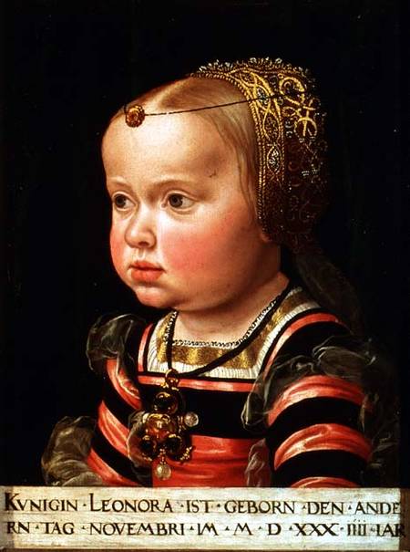 Archduchess Eleanor of Mantua (1534-94), aged two von Jakob Seisenegger