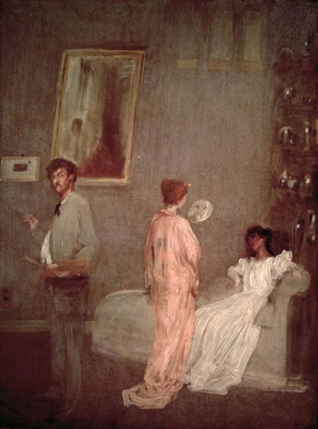 Whistler in his studio von James Abbott McNeill Whistler