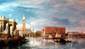 View of the Molo and the Palazzo Ducale in Venice