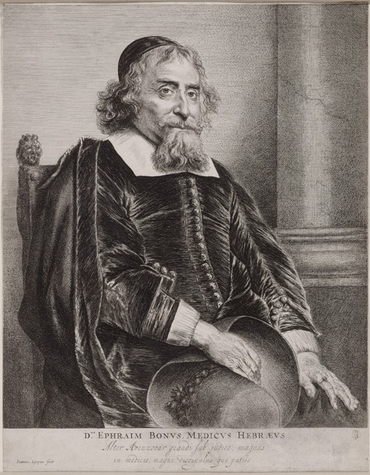 Porträt von Ephraim Bueno von Jan Lievens