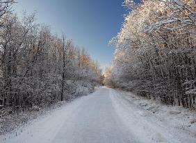 Weg im Schnee