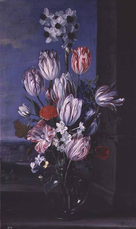 Flowers in a Crystal Vase von Jan van den Hecke