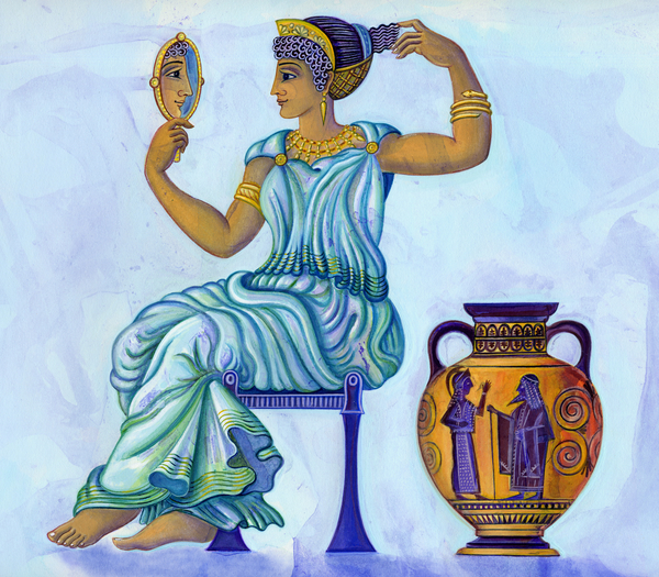 Ancient Greek woman von Jane Tattersfield