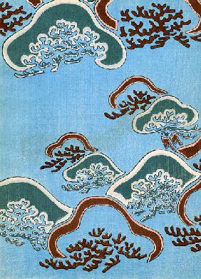 Woodblock Print of Coral 1882