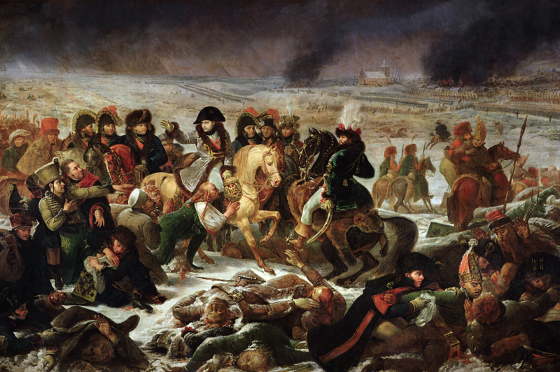 Napoleon auf dem Schlachtfeld von Preußi - Jean-Antoine Gros als Kunstdruck  oder Gemälde.