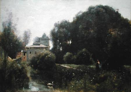 Souvenir of the Villa Borghese von Jean-Baptiste Camille Corot