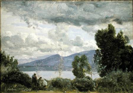 View of Chalet de Chenes, Bellvue, Geneva von Jean-Baptiste Camille Corot