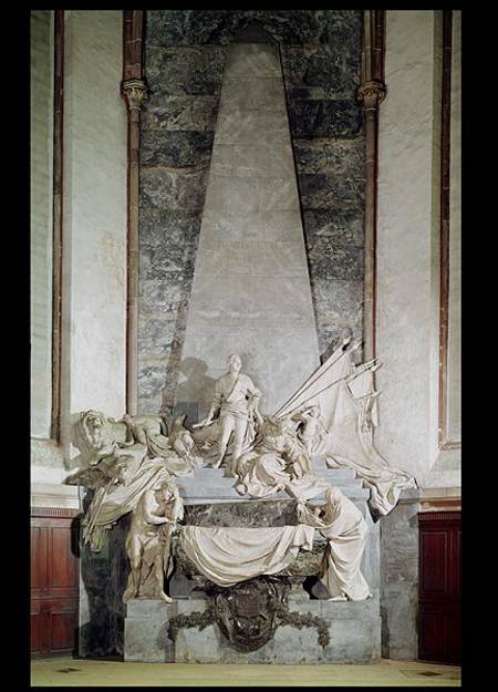 Tomb of Marshal Maurice de Saxe (1696-1750) von Jean-Baptiste Pigalle