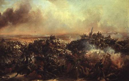 The Battle of Sebastopol, central section of triptych von Jean Charles Langlois