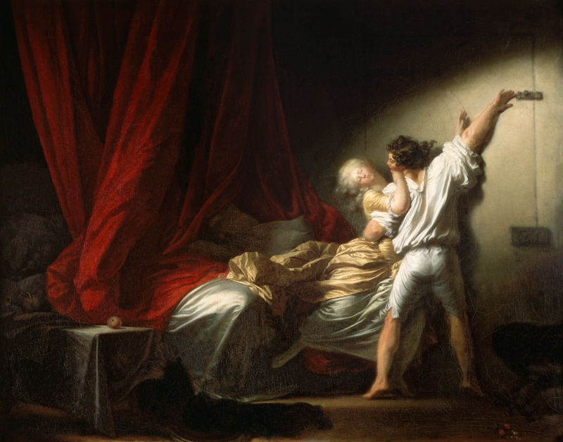 Der Riegel (Liebeswünsche) von Jean Honoré Fragonard