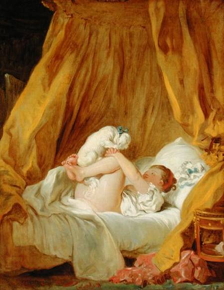 'La Gimblette', Girl with a Dog von Jean Honoré Fragonard