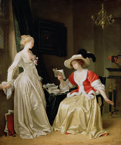 Die Leserin (gemalt mit Marguerite Gérard) 1783-85