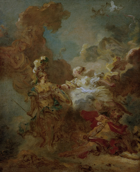 Venus greift in d.Kampf von Jean Honoré Fragonard