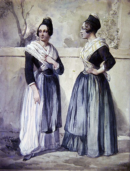 Inhabitants of Arles during the time of Daudet and Bizet von Jean Joseph Bonaventure Laurens