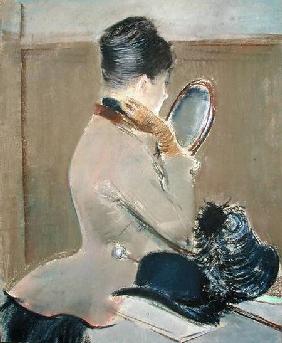 At the Milliner c.1885 ste