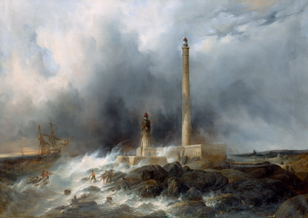 View of the Lighthouse at Gatteville von Jean Louis Petit
