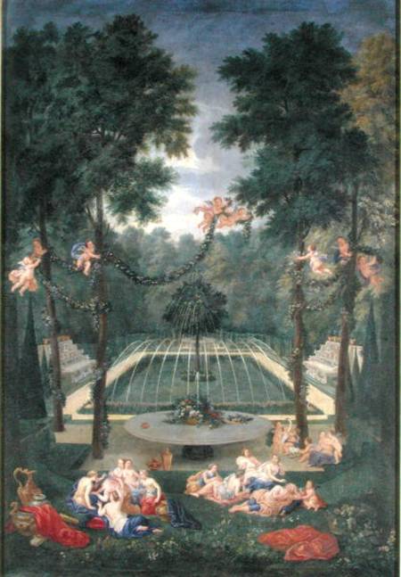 Groves of Versailles, view of the Marais with Venus and Echo von Jean the Younger Cotelle