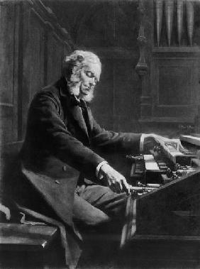 Cesar Franck at the console of the organ at St. Clotilde Basilica, Paris