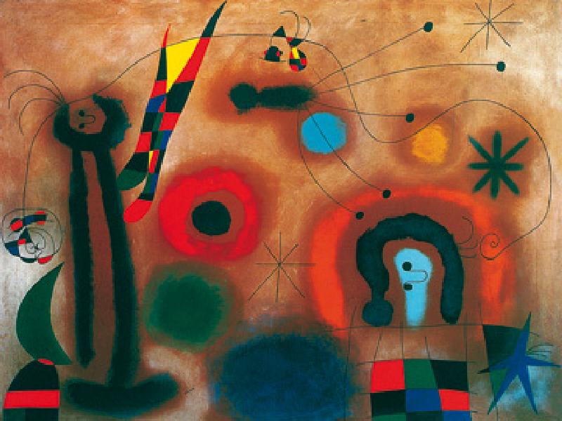 Bild:  Joan Miró - Libelle mit roten Flügeln  - (JM-879)