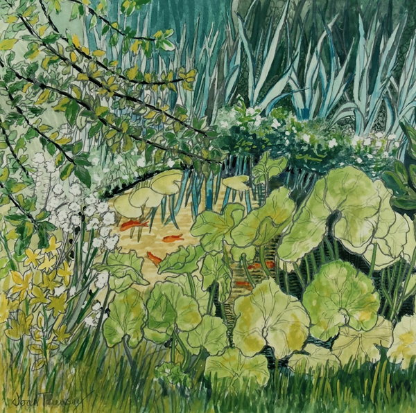 Pond with Goldfish von Joan  Thewsey